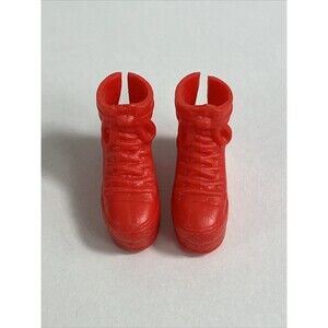 2022 Barbie Cutie Reveal Doll Panda Bear Red High Top Sneakers / Shoes Red